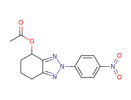 4-acetoxy-2-(p-nitrophenyl)-4,5,6,7-terahydro-2H-benzo<1,2,3>triazole