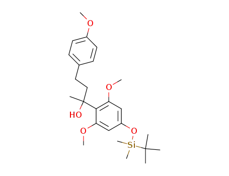 2-[4-(tert-Butyl-dimethyl-silanyloxy)-2,6-dimethoxy-phenyl]-4-(4-methoxy-phenyl)-butan-2-ol