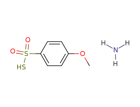 Molecular Structure of 77853-03-3 (Benzenesulfonothioic acid, 4-methoxy-, ammonium salt)