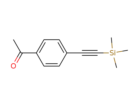 Molecular Structure of 75883-03-3 (Ethanone, 1-[4-[(trimethylsilyl)ethynyl]phenyl]-)