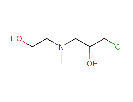 Molecular Structure of 63125-83-7 (2-Propanol, 1-chloro-3-[(2-hydroxyethyl)methylamino]-)
