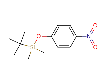 Molecular Structure of 117635-44-6 (Silane, (1,1-dimethylethyl)dimethyl(4-nitrophenoxy)-)