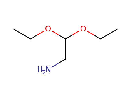Molecular Structure of 645-36-3 (2,2-Diethoxyethylamine)