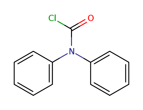 83-01-2,Diphenylcarbamyl chloride,Carbamicchloride, diphenyl- (9CI);Carbamoyl chloride, diphenyl- (6CI,7CI,8CI);Diphenylcarbamic chloride;Diphenylcarbamoyl chloride;Diphenylcarbamylchloride;Diphenylchloroformamide;N,N-Diphenylcarbamoyl chloride;NSC 6788;
