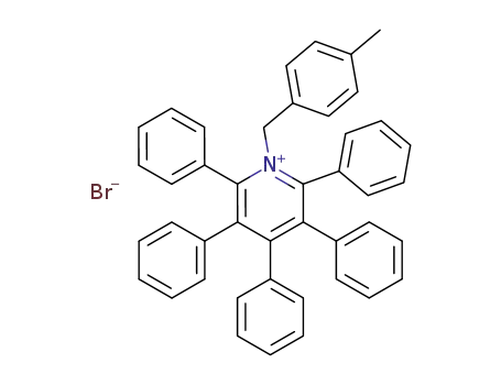 1-(4-Methyl-benzyl)-2,3,4,5,6-pentaphenyl-pyridinium; bromide