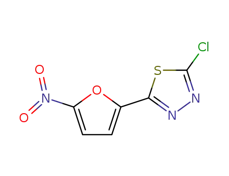2-chloro-5-(5-nitrofuran-2-yl)-1,3,4-thiadiazole