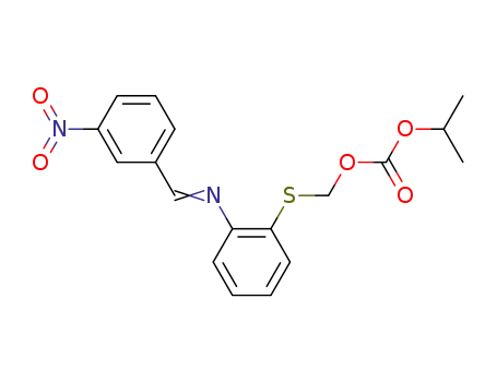 <(2-(3-nitrophenyl)methylenamino)phenyl>thiomethyl isopropyl carbonate