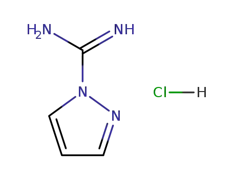 Molecular Structure of 4023-02-3 (1H-Pyrazole-1-carboxamidine hydrochloride)