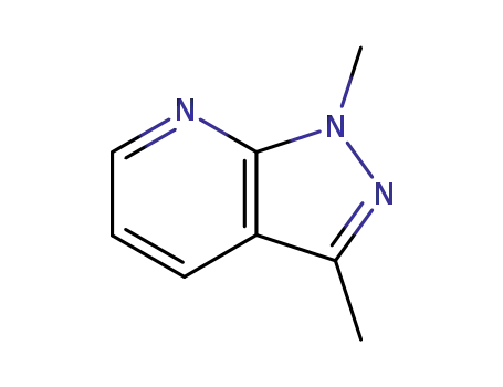 Molecular Structure of 116834-97-0 (1H-Pyrazolo[3,4-b]pyridine,1,3-dimethyl-(9CI))