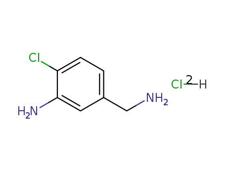 Molecular Structure of 102677-74-7 (3-AMINO-4-CHLORO-BENZENEMETHANAMINE DIHYDROCHLORIDE)