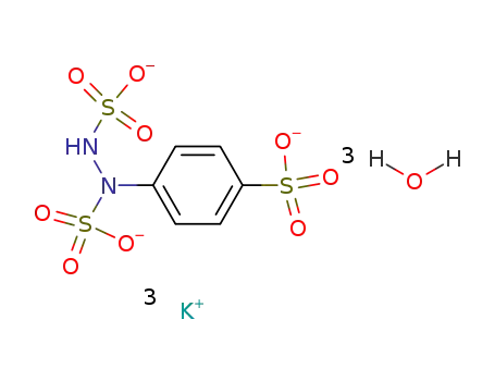4-(N,N'-disulfo-hydrazino)-benzenesulfonic acid ; tripotassium-salt trihydrate