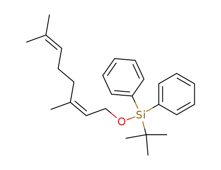 Molecular Structure of 139109-03-8 (Silane, (1,1-dimethylethyl)[(3,7-dimethyl-2,6-octadienyl)oxy]diphenyl-,
(Z)-)