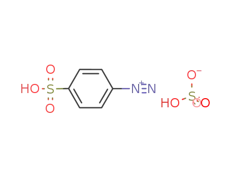 4-Sulfo-benzenediazonium; hydrogen sulfate