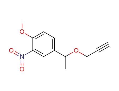 Benzene, 1-methoxy-2-nitro-4-[1-(2-propynyloxy)ethyl]-