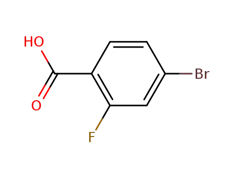 Molecular Structure of 112704-79-7 (4-Bromo-2-fluorobenzoic acid)