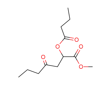 Methyl 2-butyryloxy-4-oxoheptanoate
