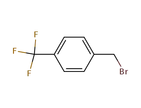 Molecular Structure of 402-49-3 (4-(TRIFLUOROMETHYL)BENZYL BROMIDE)