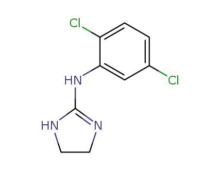 Molecular Structure of 56514-55-7 (N-(2,5-Dichlorophenyl)-4,5-dihydro-1H-imidazole-2-amine)