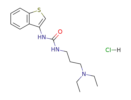 1-Benzo[b]thiophen-3-yl-3-(3-diethylamino-propyl)-urea; hydrochloride