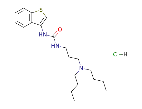 1-Benzo[b]thiophen-3-yl-3-(3-dibutylamino-propyl)-urea; hydrochloride