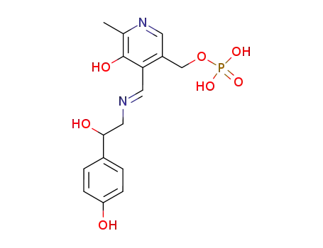 Phosphoric acid mono-(5-hydroxy-4-{[(E)-2-hydroxy-2-(4-hydroxy-phenyl)-ethylimino]-methyl}-6-methyl-pyridin-3-ylmethyl) ester