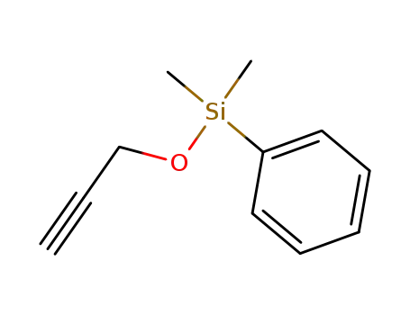 Molecular Structure of 89813-13-8 (Silane, dimethylphenyl(2-propynyloxy)-)