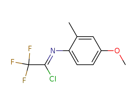(Z)-2,2,2-trifluoro-N-(4-methoxy-2-methylphenyl)acetimidoyl chloride