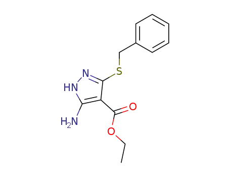 5-amino-3-benzylthio-4-ethoxycarbonyl-1H-pyrazol