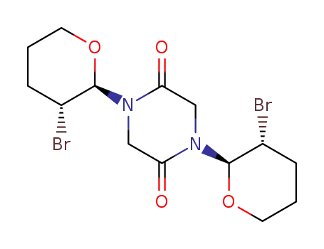 1,4-bis(3-bromo-2-tetrahydropyranyl)-2,5-piperazinedione