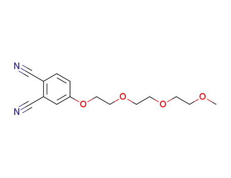 Molecular Structure of 172599-63-2 (1,2-Benzenedicarbonitrile, 4-[2-[2-(2-methoxyethoxy)ethoxy]ethoxy]-)