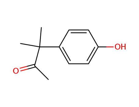 Molecular Structure of 93420-35-0 (2-Butanone, 3-(4-hydroxyphenyl)-3-methyl-)