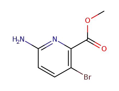 Molecular Structure of 178876-83-0 (Methyl 6-amino-3-bromopicolinate)