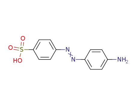 Molecular Structure of 104-23-4 (4'-Aminoazobenzene-4-sulphonic acid)