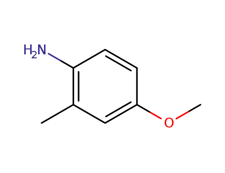 Molecular Structure of 102-50-1 (2-Methyl-4-methoxybenzenamine)