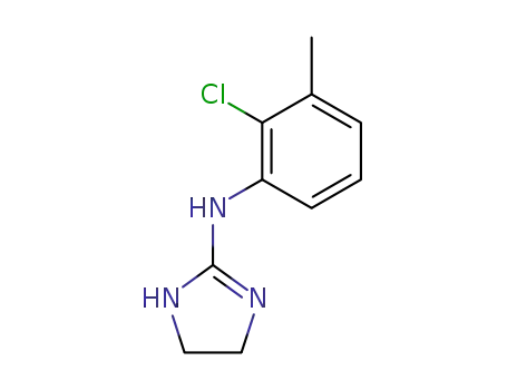 Molecular Structure of 16822-97-2 (1H-Imidazol-2-amine, N-(2-chloro-3-methylphenyl)-4,5-dihydro-)