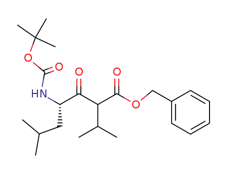 (S)-4-tert-Butoxycarbonylamino-2-isopropyl-6-methyl-3-oxo-heptanoic acid benzyl ester