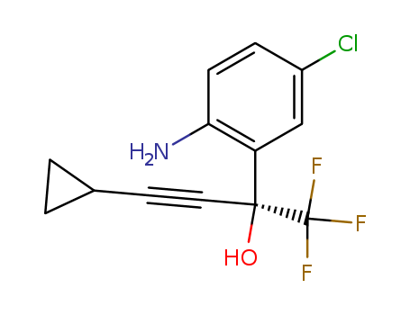209414-27-7,(S)-1-(2-Amino-5-chlorophenyl)-1-(trifluoromethyl)-3-cyclopropyl-2-propyn-1-ol,Benzenemethanol,2-amino-5-chloro-a-(cyclopropylethynyl)-a-(trifluoromethyl)-, (aS)- (9CI);(S)-1-(2-Amino-5-chlorophenyl)-1-(trifluoromethyl)-3-cyclopropyl-2-propyn-1-ol;(aS)-2-Amino-5-chloro-a-(cyclopropylethynyl)-a-(trifluoromethyl)benzenemethanol;