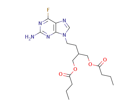 butyric acid 4-(2-amino-6-fluoro-purin-9-yl)-2-butyryloxymethyl-butyl ester