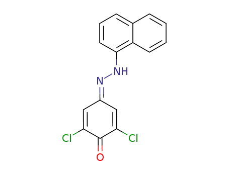 2,6-dichloro-4-(naphthalen-1-yl-hydrazono)-cyclohexa-2,5-dienone