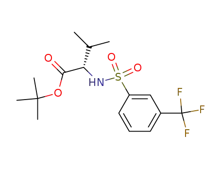 3-methyl-2-(3-trifluoromethyl-benzenesulfonylamino)-butyric acid tert-butyl ester
