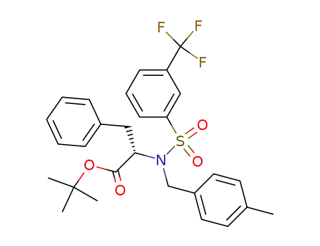 2-[(4-methyl-benzyl)-(3-trifluoromethyl-benzenesulfonyl)-amino]-3-phenyl-propionic acid tert-butyl ester