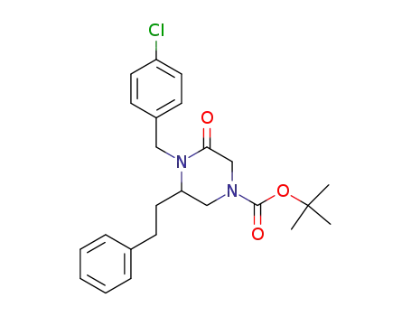 4-[(tert-butoxy)carbonyl]-1-[(4-chlorophenyl)methyl]-6-(2-phenylethyl)piperazin-2-one