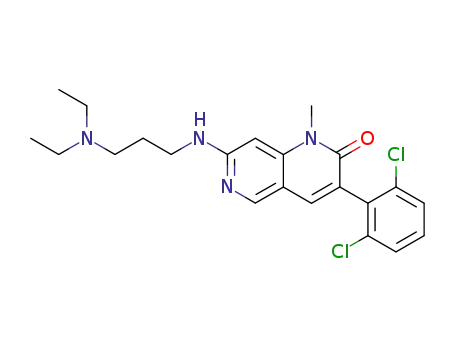 3-(2,6-dichlorophenyl)-7-[3-(diethylamino)propylamino]-1-methyl-1H-[1,6]naphthyridin-2-one