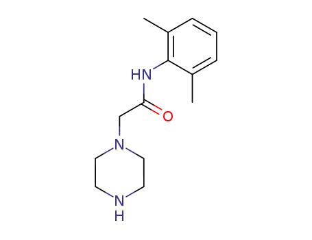 Molecular Structure of 5294-61-1 (N-(2,6-Diphenylmethyl)-1-piperazine acetylamine)