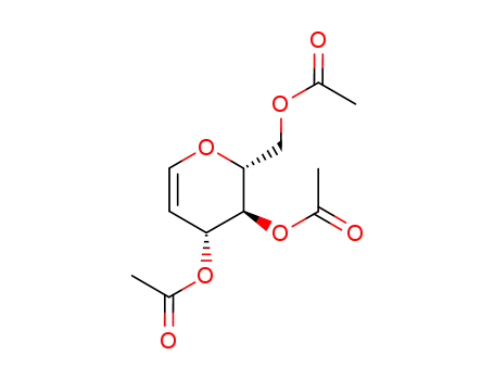 2873-29-2,Tri-O-acetyl-D-glucal,(3,4-diacetyloxy-3,4-dihydro-2H-pyran-2-yl)methyl acetate;[(2R,3S,4R)-3,4-diacetyloxy-3,4-dihydro-2H-pyran-2-yl]methyl acetate;1,5-Anhydro-2-deoxy-D-arabino-hex-1-enitol triacetate;3,4,6-Tri-O-acetylglucal;D-arabino-Hex-1-enitol, 1,5-anhydro-2-deoxy-, triacetate;D-Glucal triacetate;3,4,6-Tri-O-acetyl-D-glucal;3,4,6-Tris-O-acetyl-D-glucal;