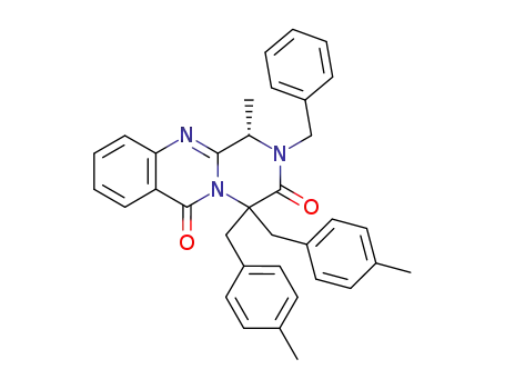 (1S)-2-benzyl-1-methyl-4,4-bis(4-methylbenzyl)-1,3,4,6-tetrahydro-2H-pyrazino[2,1-b]quinazoline-3,6-dione