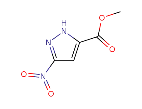 Molecular Structure of 181585-93-3 (5-NITRO-1H-PYRAZOLE-3-CARBOXYLIC ACID METHYL ESTER)