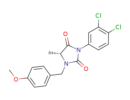 (R)-3-(3,4-Dichloro-phenyl)-1-(4-methoxy-benzyl)-5-methyl-imidazolidine-2,4-dione