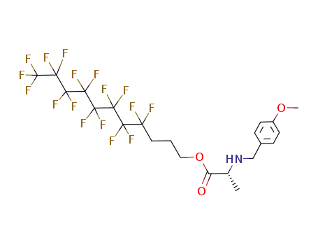 (R)-2-(4-Methoxy-benzylamino)-propionic acid 4,4,5,5,6,6,7,7,8,8,9,9,10,10,11,11,11-heptadecafluoro-undecyl ester