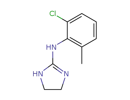 Molecular Structure of 4201-24-5 (N-(2-Chloro-6-methylphenyl)-4,5-dihydro-1H-imidazole-2-amine)